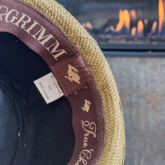 Vintage Peter Grimm True Character 1963 Follow the Rabbit Fedora-Paper Weave Tan - Picture 10 of 11